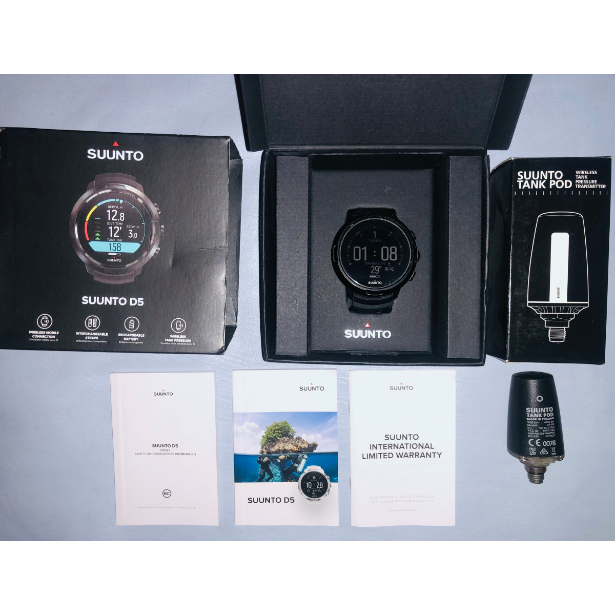 Suunto D5 with Suunto Tank POD Pre Owned